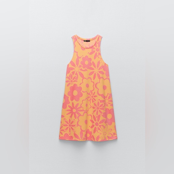 Zara Dresses & Skirts - ZARA JACQUARD TERRYCLOTH DRESS